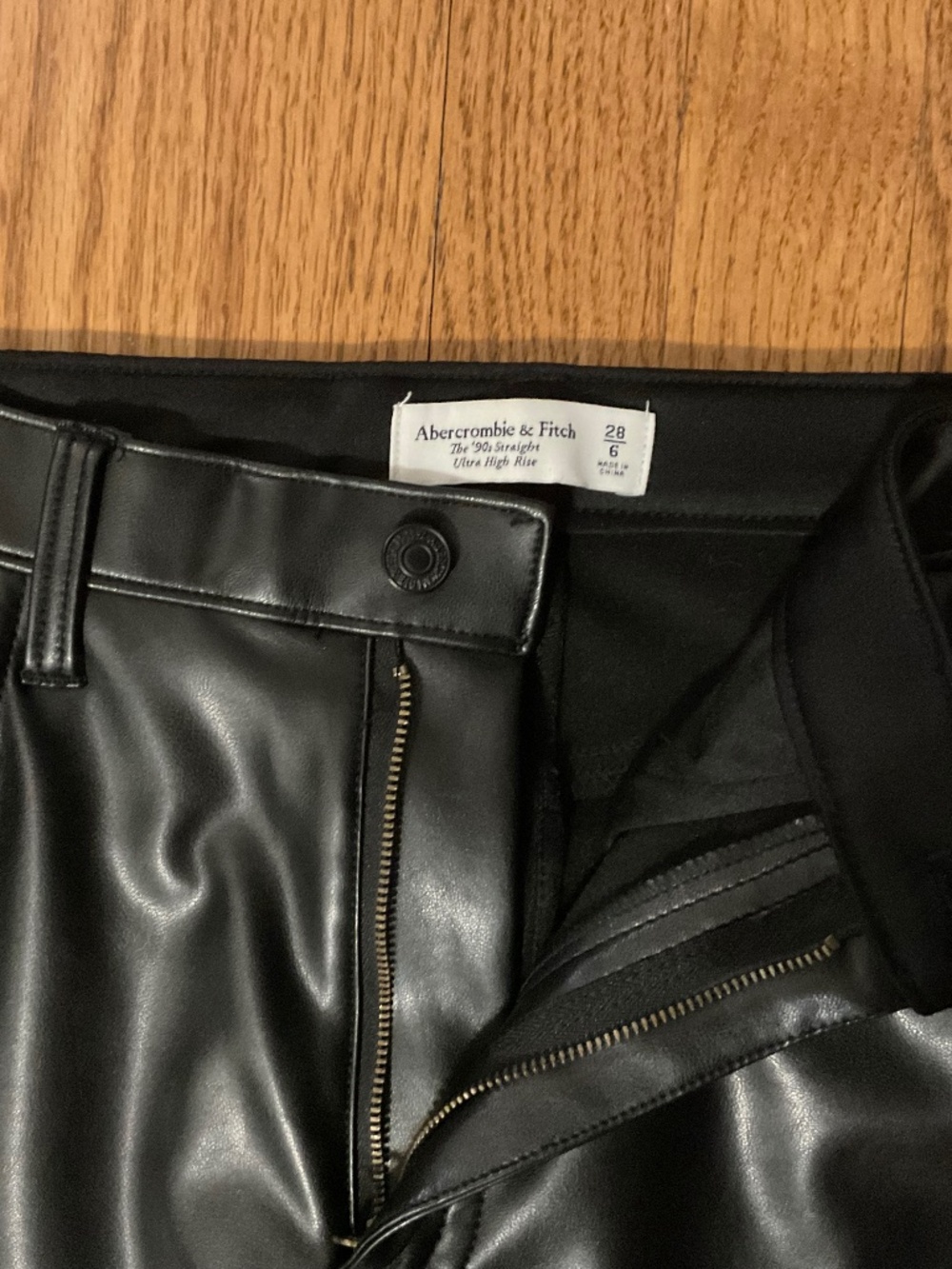 Abercrombie & Fitch faux leather pants